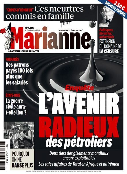 Marianne – 25 Avril 2024 Cover