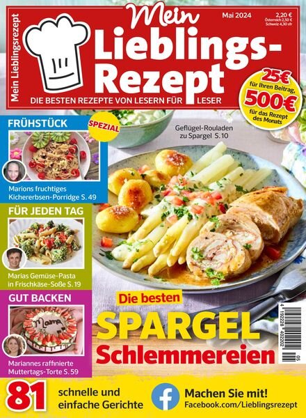 Mein Lieblingsrezept – Mai 2024 Cover