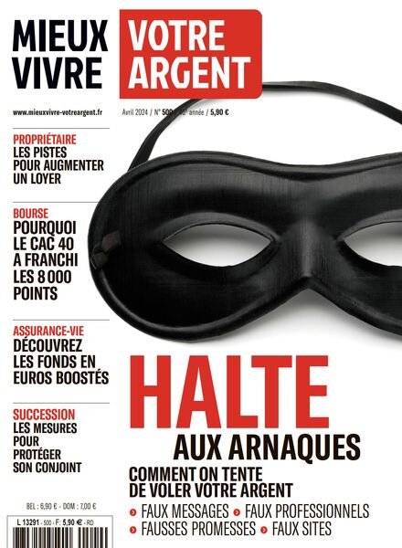 Mieux Vivre Votre Argent – Avril 2024 Cover
