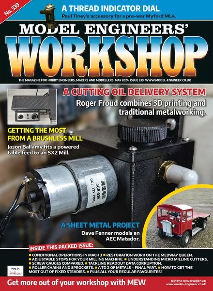 Model Engineers’ Workshop – Issue 340 – May 2024 Cover