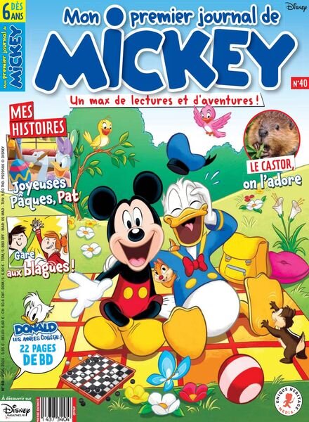 Mon Premier Journal de Mickey – Avril 2024 Cover