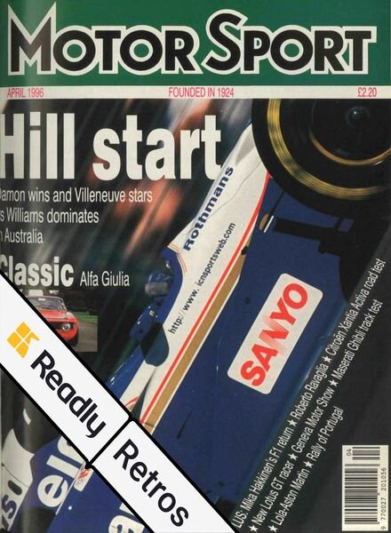 Motor Sport Magazine – April 1996 Cover