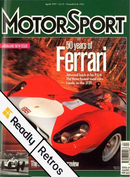 Motor Sport Magazine – April 1997 Cover