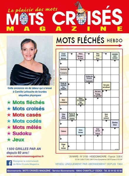 Mots Croises Magazine – 28 Mars 2024 Cover
