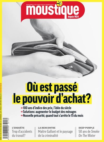 Moustique Magazine – 27 Mars 2024 Cover