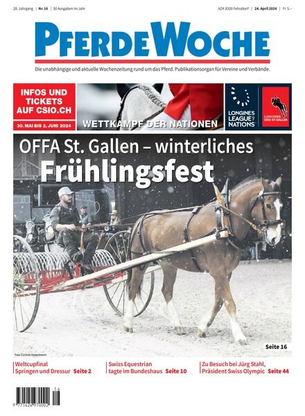 PferdeWoche – 24 April 2024 Cover