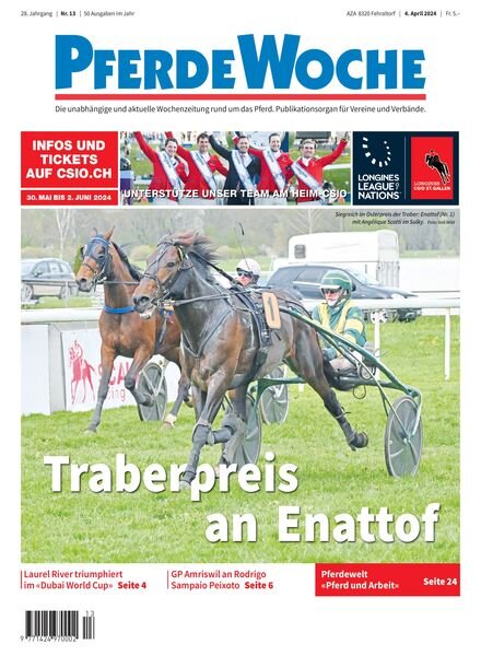 PferdeWoche – 4 April 2024 Cover