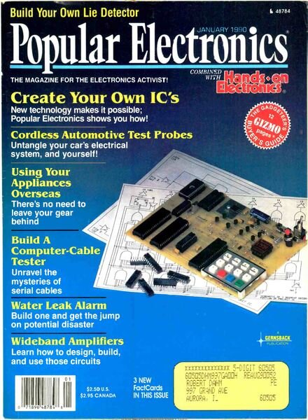Popular Electronics – 1990-01 Cover