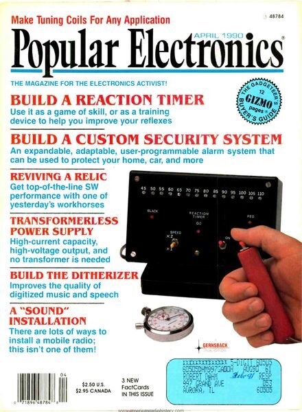 Popular Electronics – 1990-04 Cover