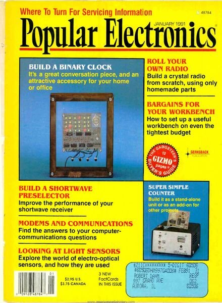 Popular Electronics – 1991-01 Cover