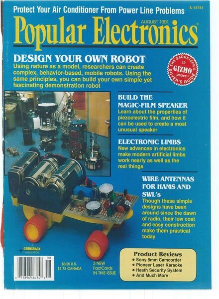 Popular Electronics – 1991-08 Cover