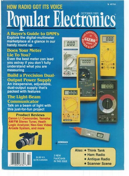 Popular Electronics – 1991-10 Cover