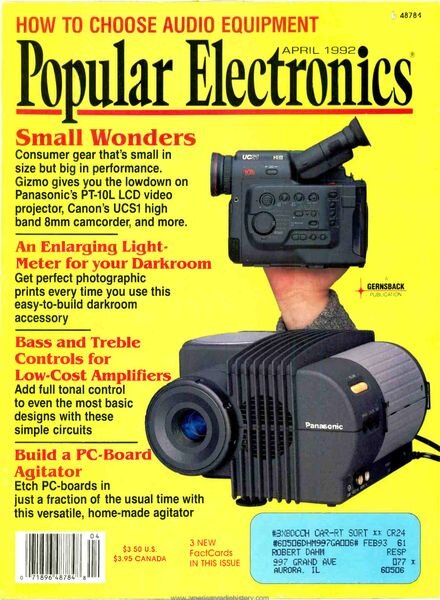 Popular Electronics – 1992-04 Cover