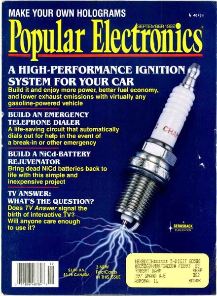 Popular Electronics – 1992-09 Cover