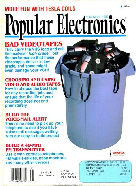 Popular Electronics – 1992-11 Cover