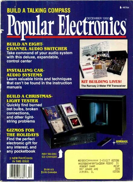 Popular Electronics – 1992-12 Cover