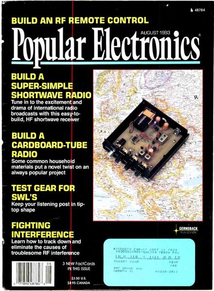 Popular Electronics – 1993-08 Cover