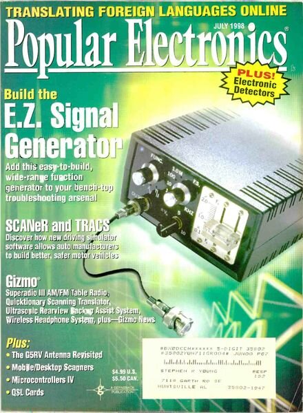Popular Electronics – 1998-07 Cover
