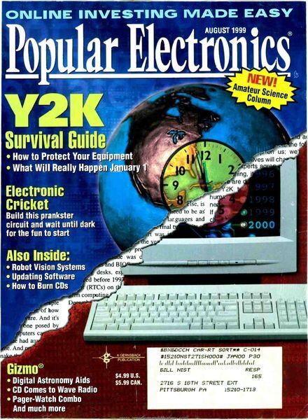 Popular Electronics – 1999-08 Cover