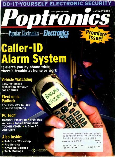Popular Electronics – 2000-01 Cover