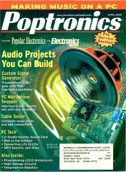 Popular Electronics – 2000-04 Cover