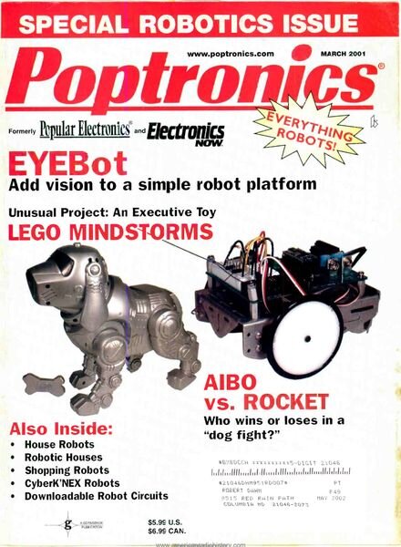Popular Electronics – 2001-03 Cover