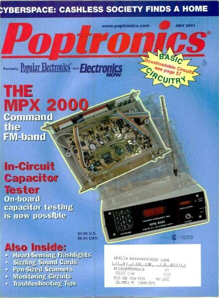 Popular Electronics – 2001-07 Cover