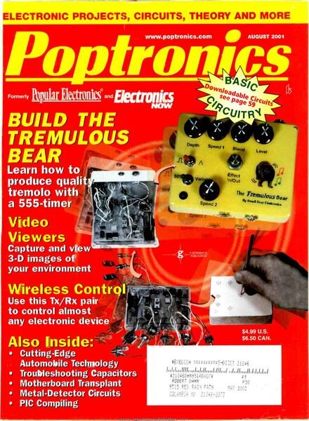 Popular Electronics – 2001-08 Cover