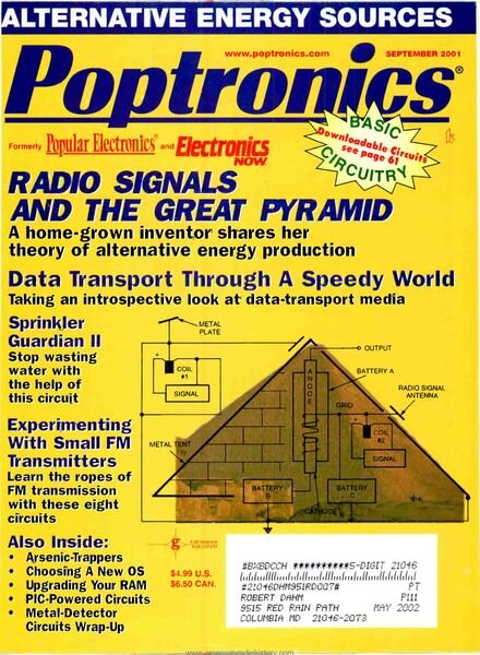 Popular Electronics – 2001-09 Cover