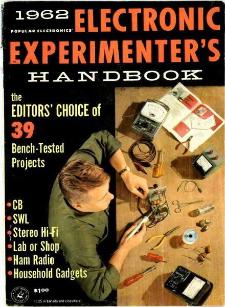 Popular Electronics – Electronic-Experimenters-Handbook-1962 Cover