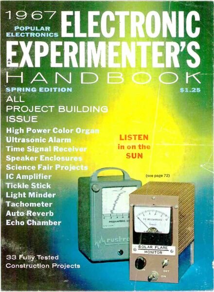Popular Electronics – Electronic-Experimenters-Handbook-1967-Spring Cover