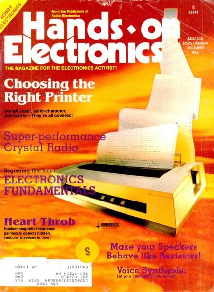 Popular Electronics – Hands-On-1986-12 Cover