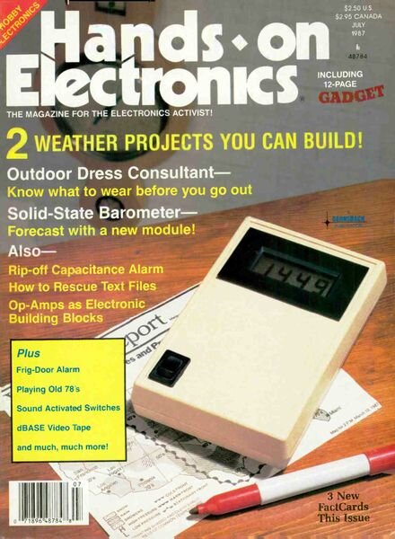 Popular Electronics – Hands-On-1987-07 Cover