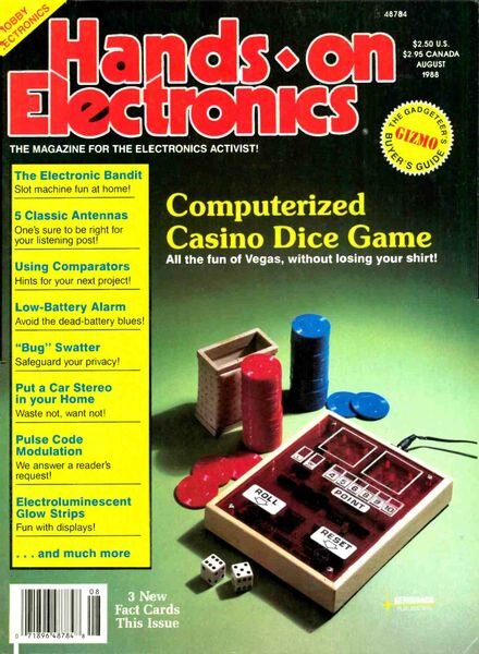 Popular Electronics – Hands-On-1988-08 Cover