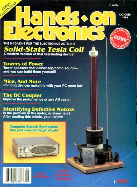 Popular Electronics – Hands-On-1988-10 Cover