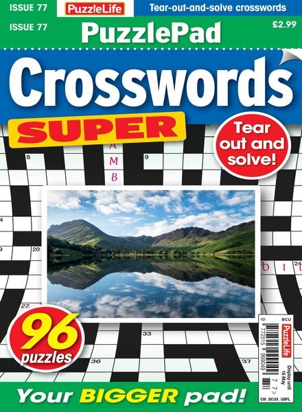 PuzzleLife PuzzlePad Crosswords Super – April 2024 Cover