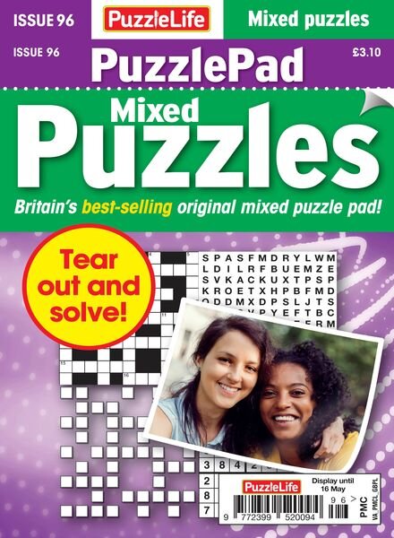 PuzzleLife PuzzlePad Puzzles – April 2024 Cover