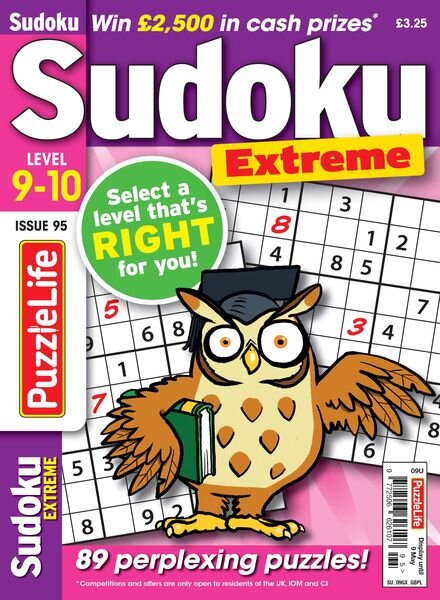 PuzzleLife Sudoku Extreme – Issue 95 – 4 April 2024 Cover