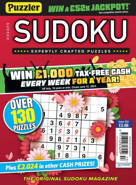 Puzzler Sudoku – Issue 253 – 18 April 2024 Cover