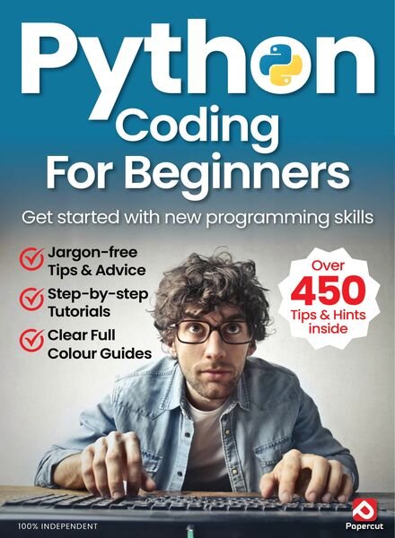 Python Coding for Beginners – April 2024 Cover