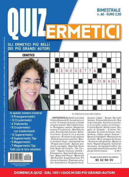 Quiz Ermetici – 24 Aprile 2024 Cover
