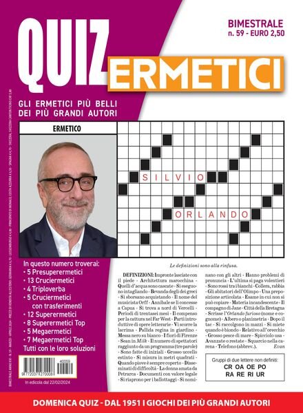 Quiz Ermetici – Marzo-Aprile 2024 Cover