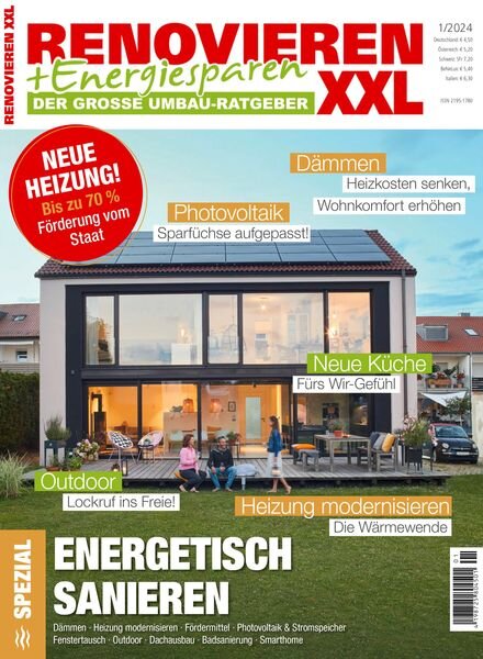 Renovieren + Energiesparen – Marz 2024 Cover