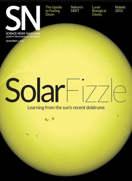 Science News – 2 November 2013 Cover