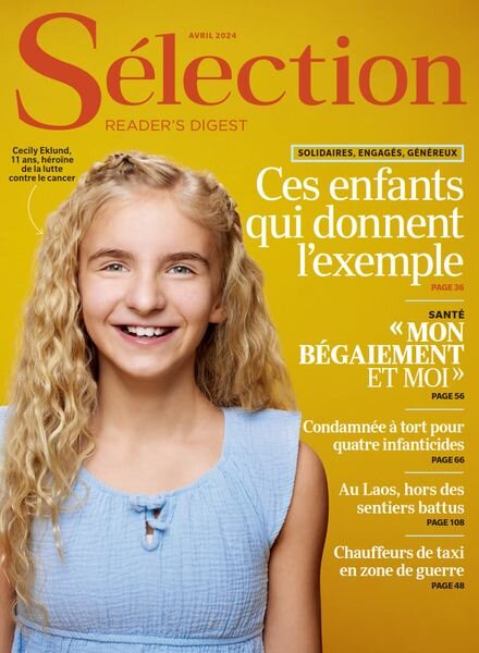 Selection Reader’s Digest France – Avril 2024 Cover