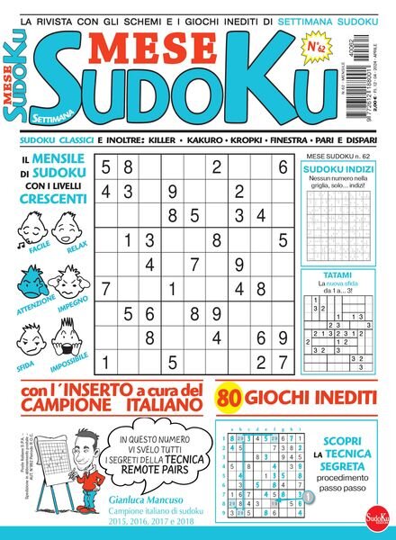 Settimana Sudoku Mese – Aprile 2024 Cover