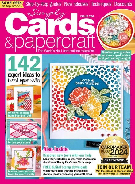 Simply Cards & Papercraft – Issue 256 – April 2024 Cover