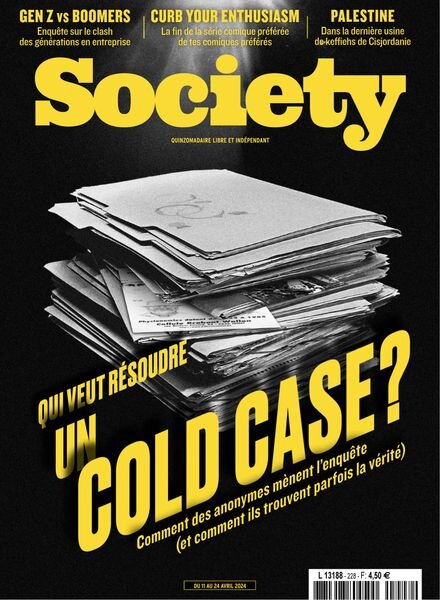 Society – 11 Avril 2024 Cover