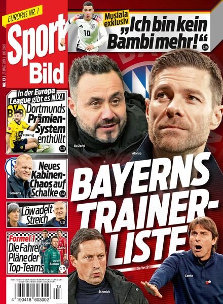 Sport Bild – 27 Marz 2024 Cover