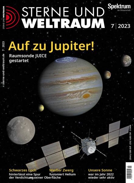 Sterne und Weltraum – Juli 2023 Cover